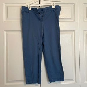 LOFT Julie style (curvy) periwinkle blue cropped pants